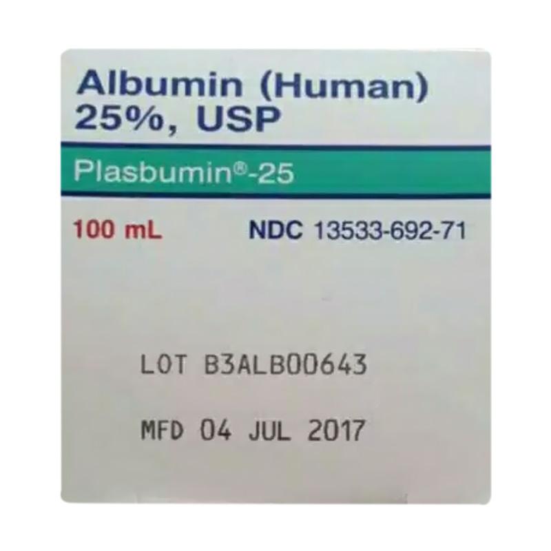 Jual Albumin Human 25% USP Plasbumin 25 Obat Resep Dokter [100 mL] di