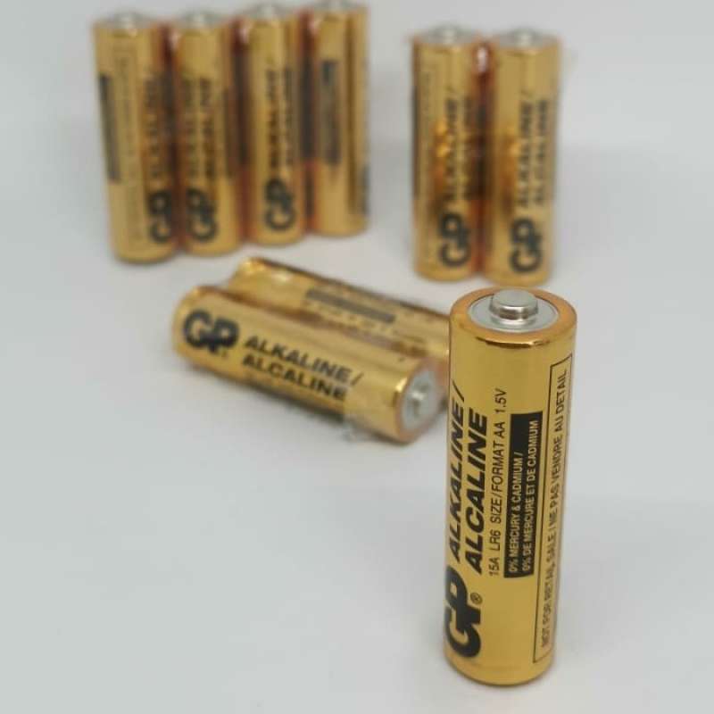 Jual BATTERY AA 2A GP BATTERIES ALKALINE ALCALINE GOLD PEAK MAINAN TAMIYA di Seller Pasar Murah