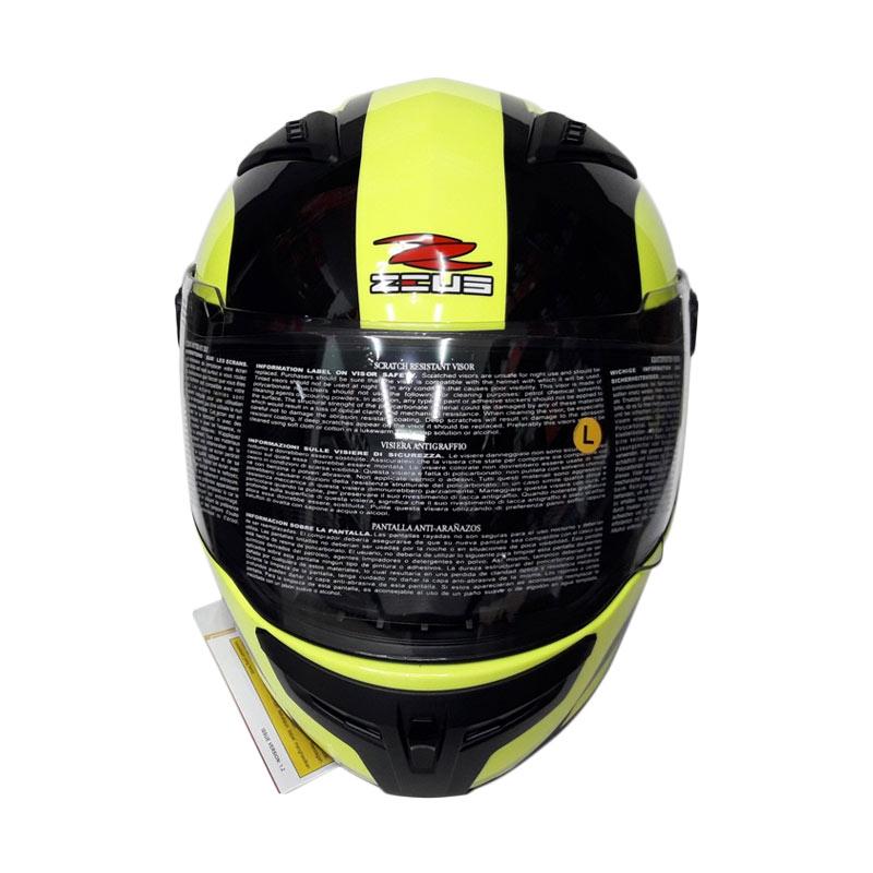 Jual Zeus ZS-813 AN9 Helm Full Face - Yellow Fluo Black
