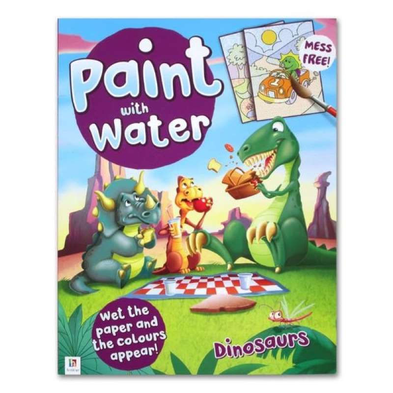 Jual Paint with Water DINOSAURS Book Just Wet the Paper and The