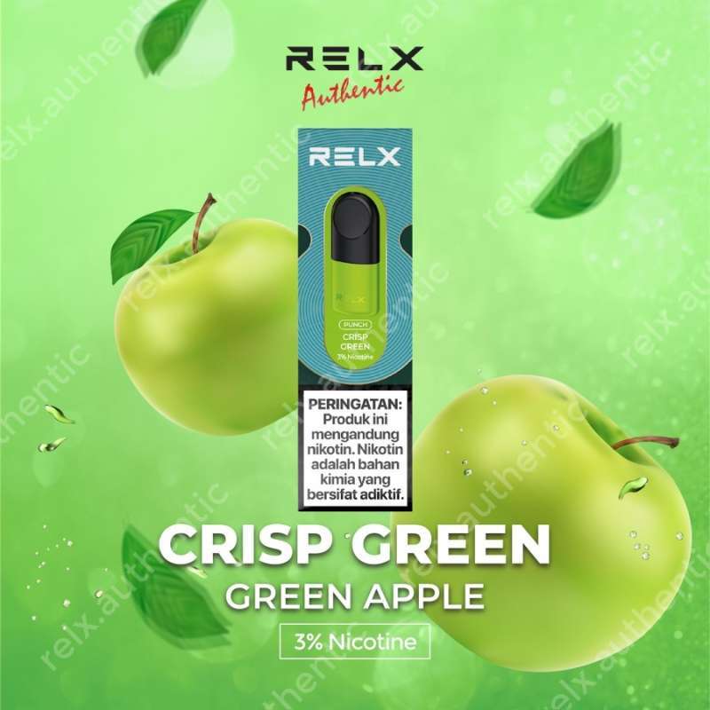 Jual RELX Pod Pro Crisp Green / Apple di Seller PODS Authentic Bandung
