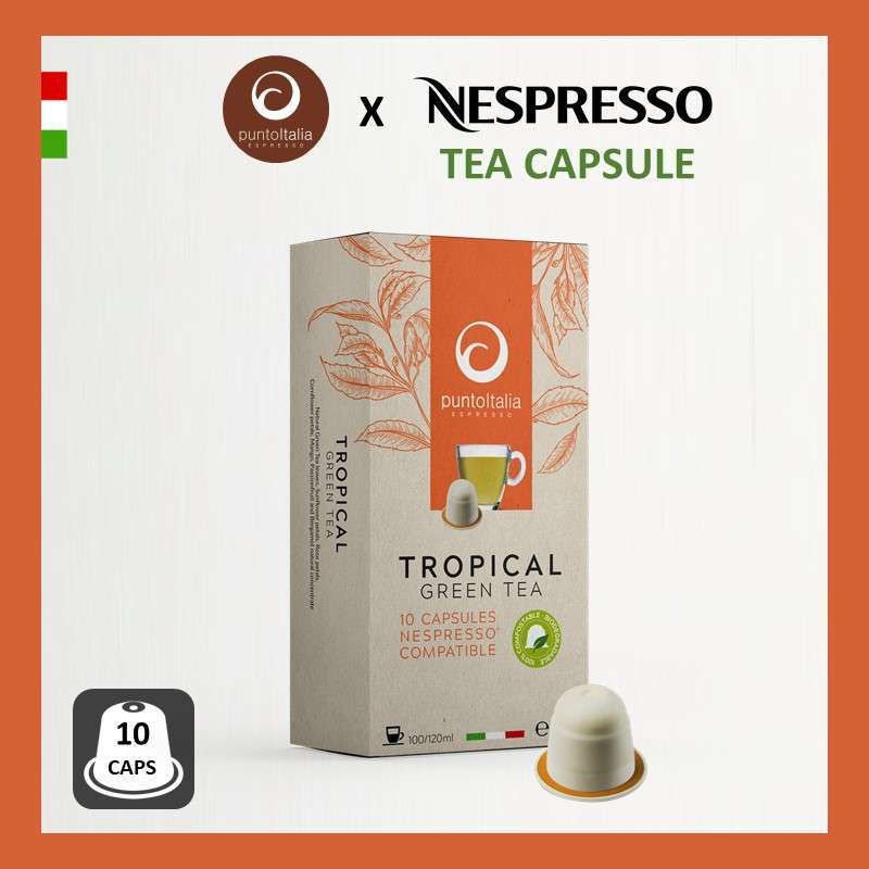 Jual PUNTO ITALIA Nespresso Tea Capsules Series (Tropical Green Tea) di