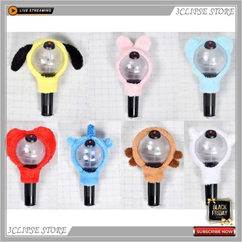 Promo Plush Head Cover For Bangtan Boys Bt21 Army Bomb Light Stick