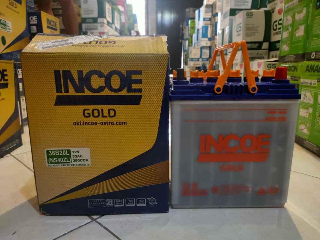 Jual AKI MOBIL HONDA BRIO INCOE GOLD BASAH NS40ZL 12V 35AH di Seller