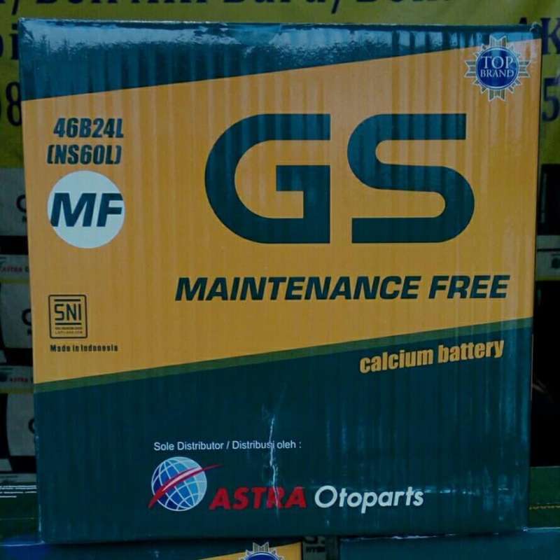 Jual Aki Accu Kering Grand Livina, March, Evalia, Gs Astra Mf Ns60L 45