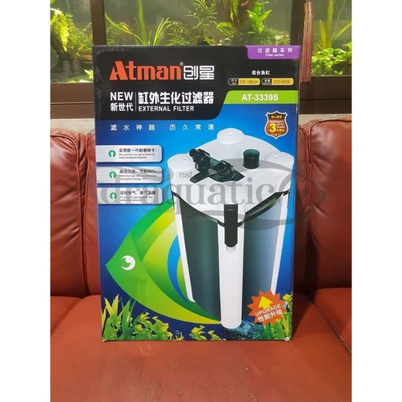 Jual ATMAN AT3339S EXTERNAL FILTER CANISTER AQUARIUM AQUASCAPE di