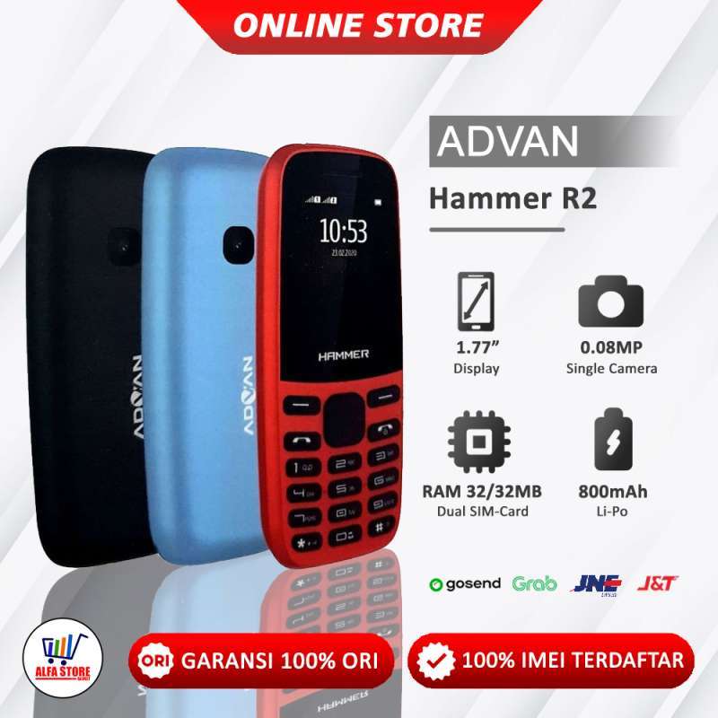 Advan Hammer R1 Jual Advan Hammer R2 Dual Sim Garansi Resmi Di Seller Alfastore ...