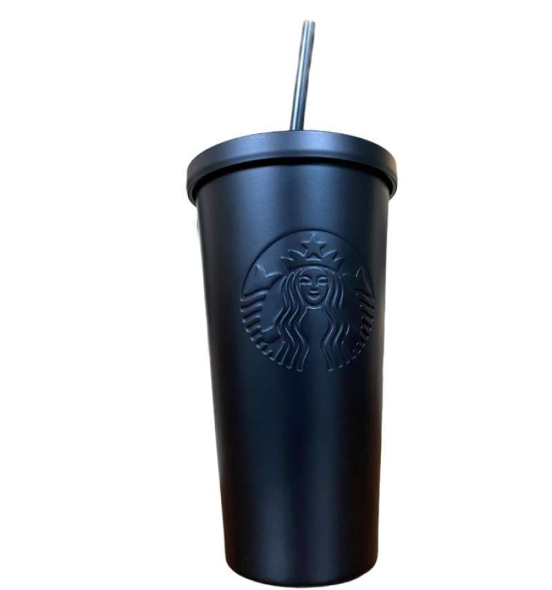 Promo BEST PROMO TUMBLER STARBUCKS STAINLESS S01 BLACK STRAW Diskon 6