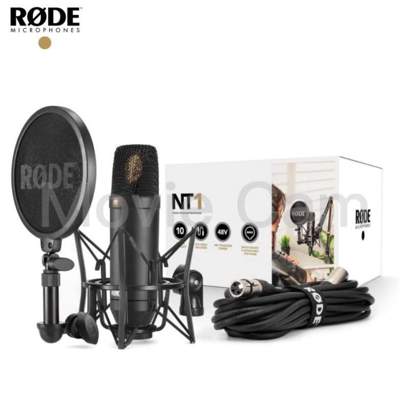 Jual Rode NT1 Kit Cardioid Condenser Microphone with SM6 Shockmount di Seller MovieCam Movie
