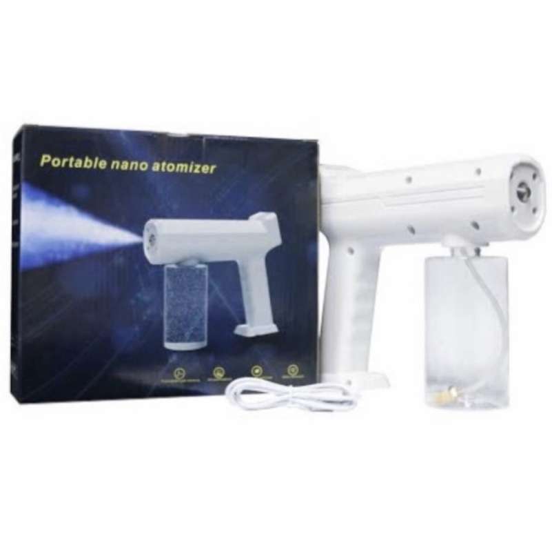 Jual Nano Spray Disinfectant Gun Portable With Atomizer Uv Light