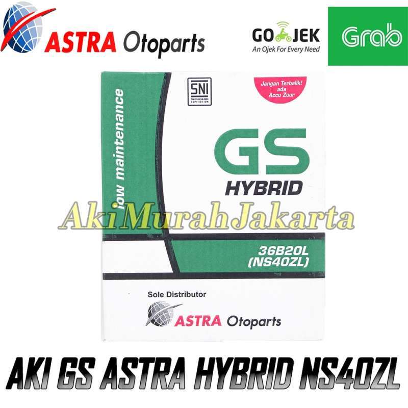 Jual Aki Mobil Daihatsu Classy GS Astra NS40ZL Aki Basah 12V / 35 Ah di