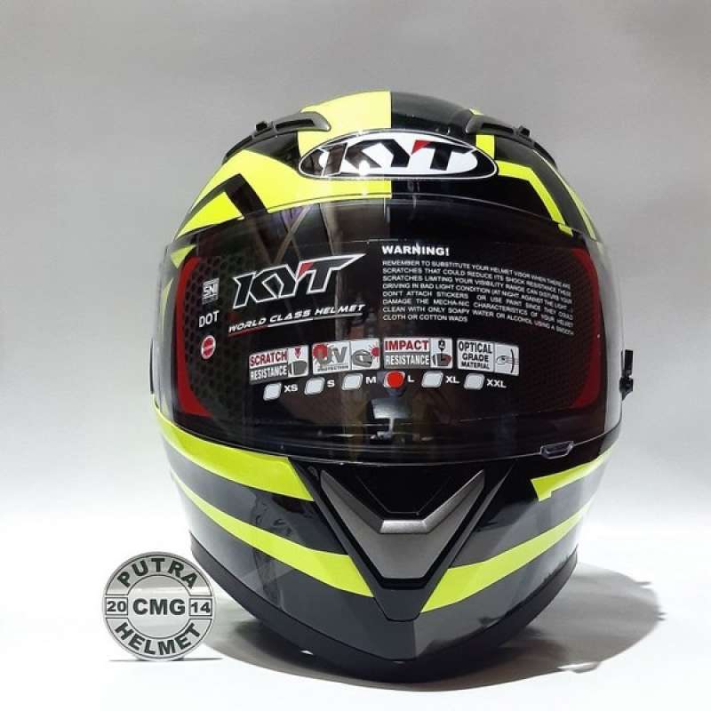 Jual Helm Kyt Falcon 2 Faster Black Yellow Fluo di Seller Waitsthink