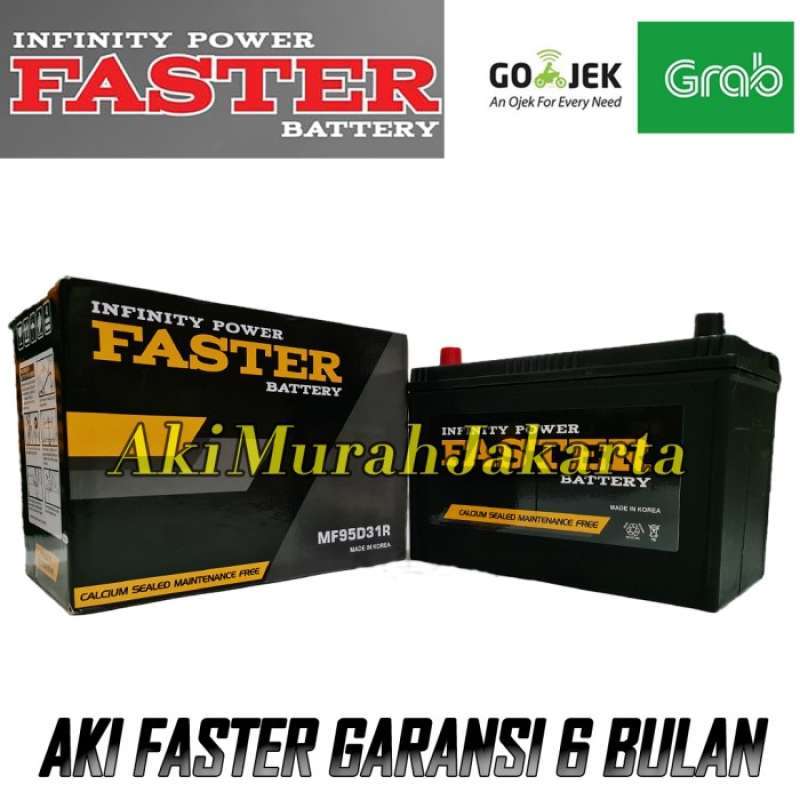 Jual Aki Mobil Isuzu Elf 95d31r / Nx120-7r Faster Aki Kering 12v / 80ah