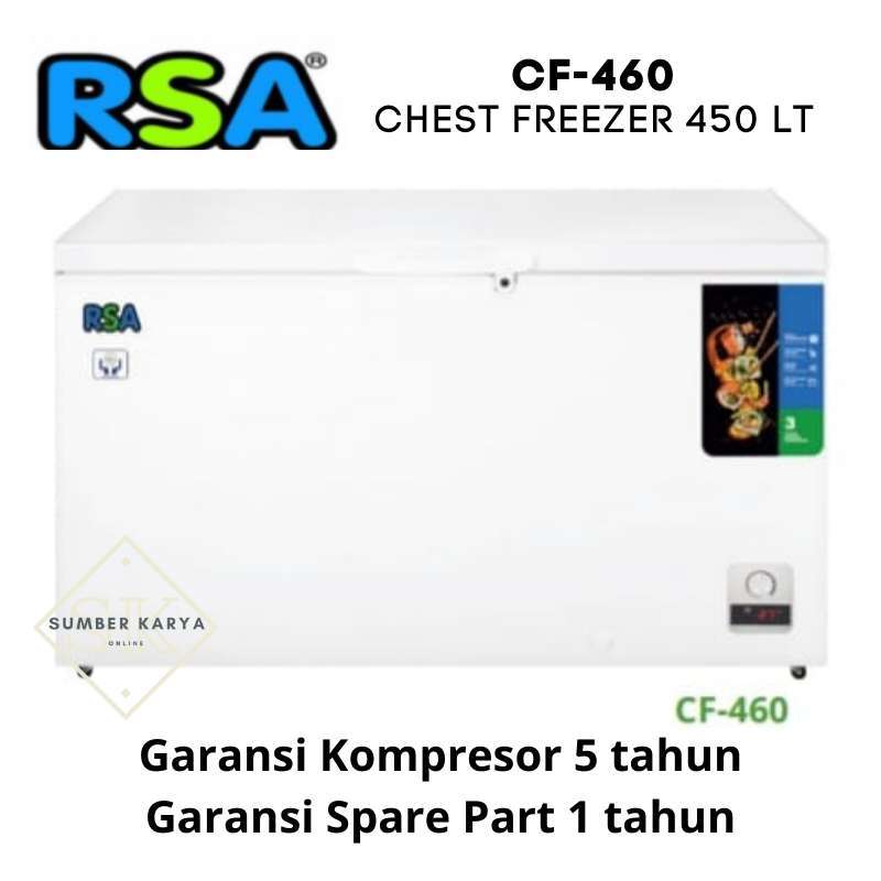 Promo RSA Freezer box CF 460 / CF460 460 Liter [JABODETABEK] Diskon 18% ...