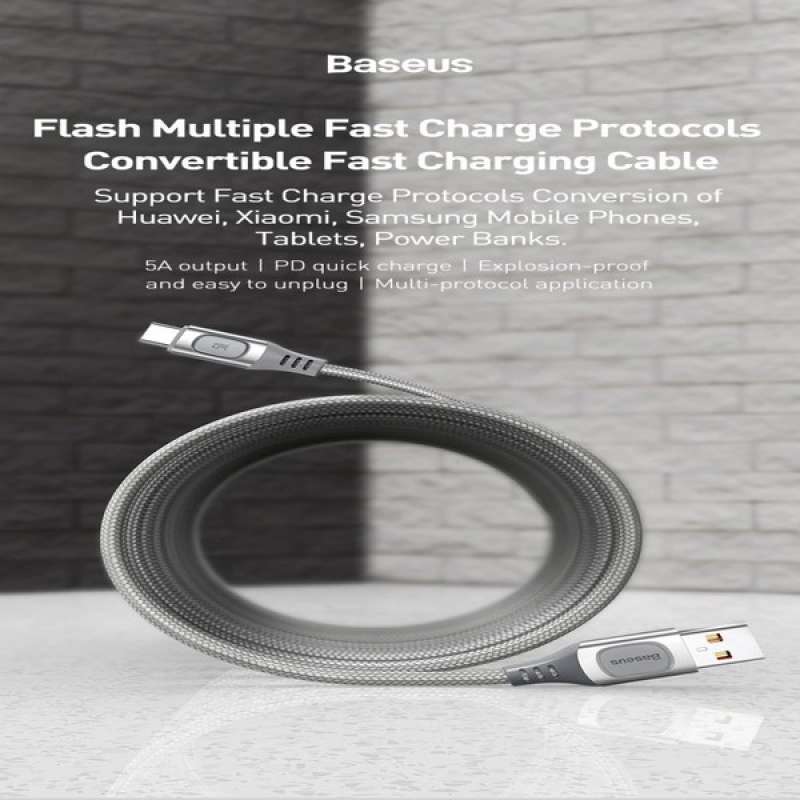 Jual Baseus Usb Type C Fast Charging Cable Multi Protocol Conversion ...