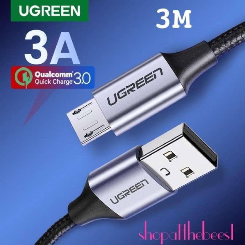Jual Ugreen Cable Data Micro Usb Support Data Fast Charging 3 Meters di
