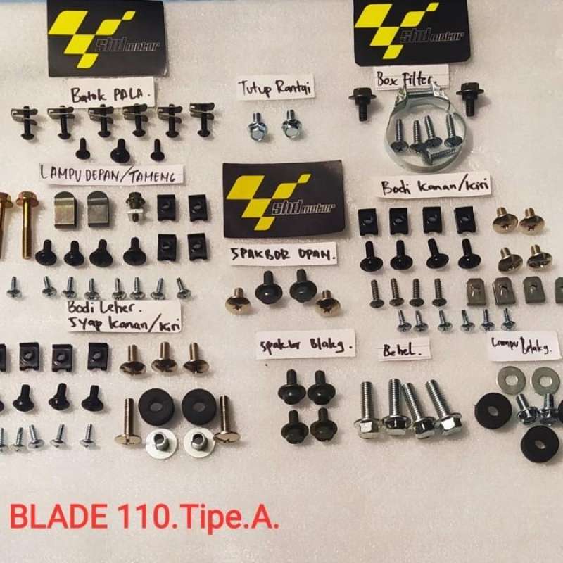 Jual baut full body blade 110/baut bodi lengkap blade lama di Seller