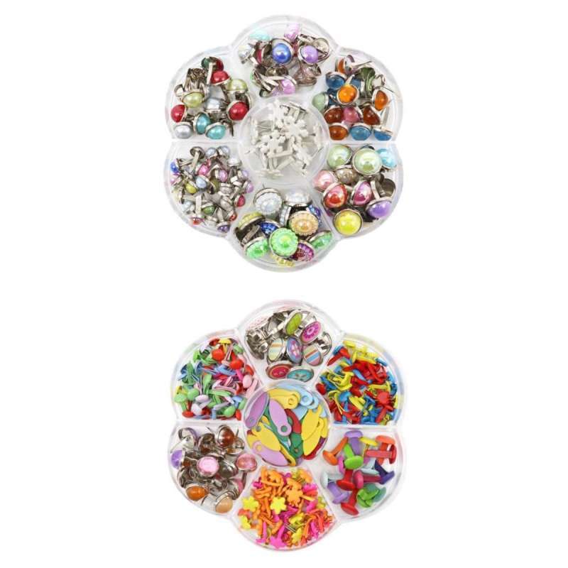 Jual 2pcs Paper Fasteners DIY Metal Split Pins Brads Craft For