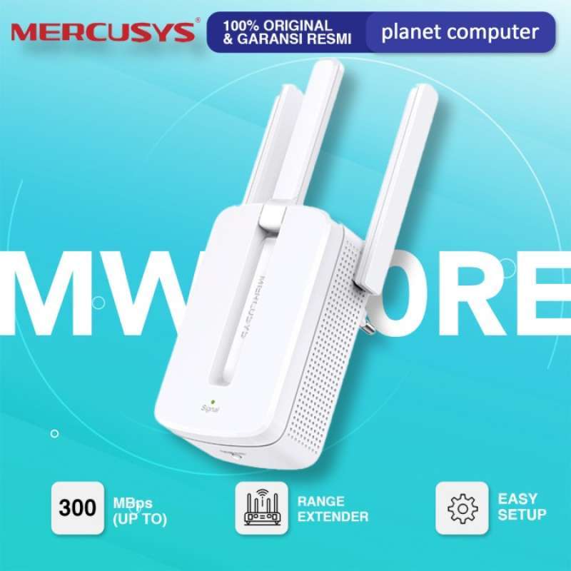 Jual Mercusys MW300RE 300Mbps Signal amplifier WiFi Repeater Range