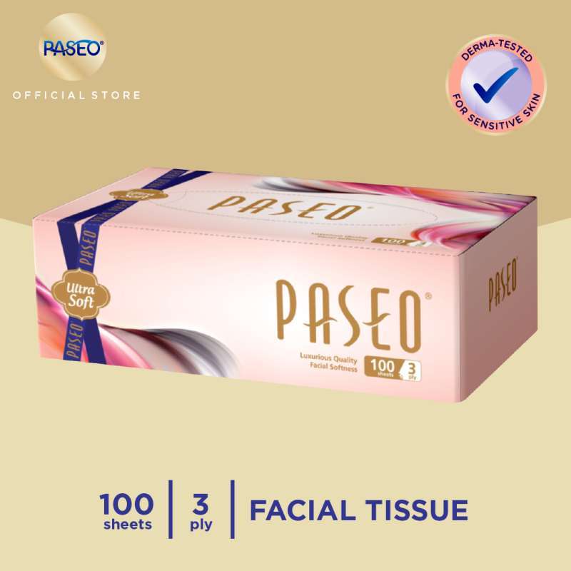 Promo Medan Paseo Velvet Facial Box Ultra Soft Tissue Wajah 100 Sheet
