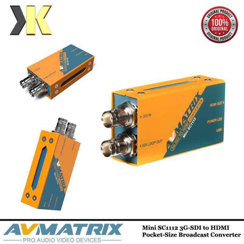 Jual Avmatrix Mini Sc1112 3g-sdi To Hdmi Pocket-size Broadcast ...
