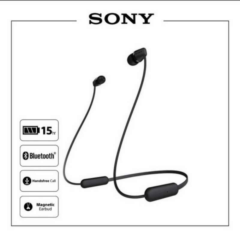 Jual Sony Wi-C200 Black Wireless Earphone di Seller Master Shop - | Blibli