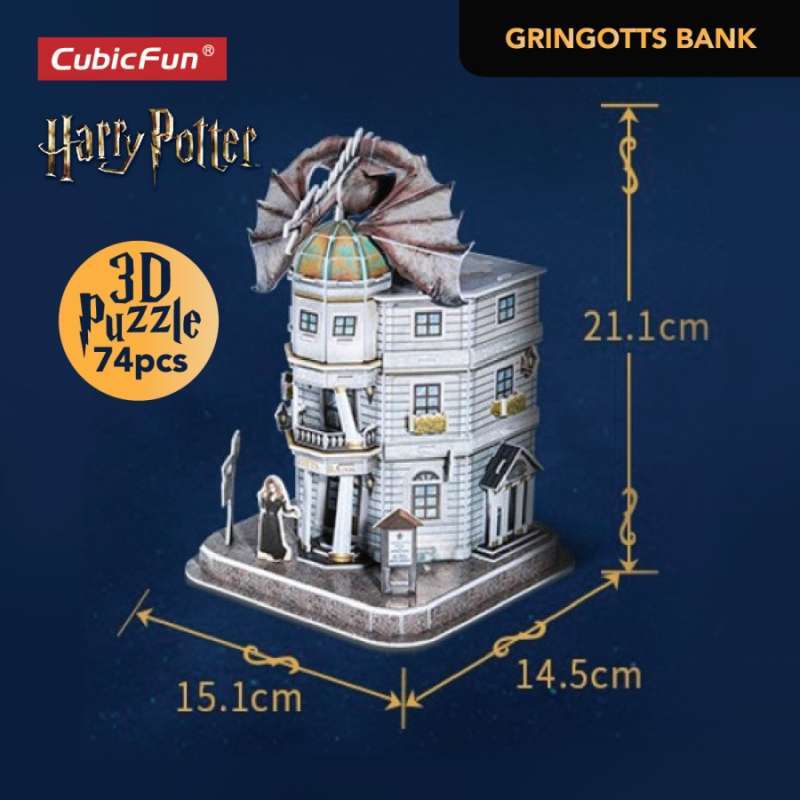 Jual Cubicfun Harry Potter Gringotts Bank 3D Puzzle Bundle Hemat di Seller Cubicfun