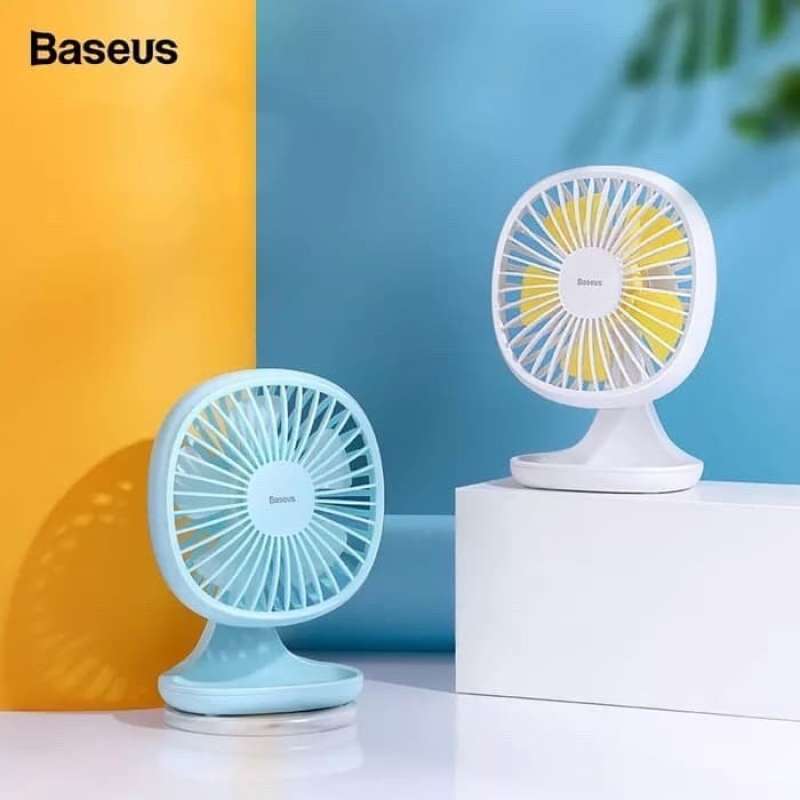 Jual BASEUS PUDDING SHAPED PORTABLE FAN KIPAS ANGIN USB MEJA KERJA