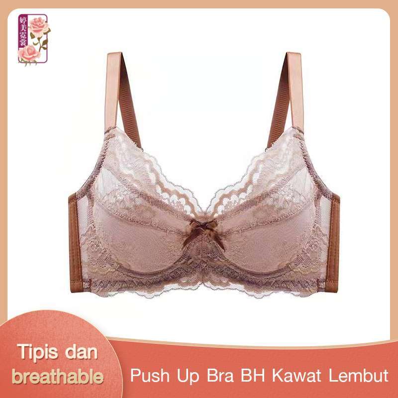 Promo Push Up Bra BH Kawat Lembut Seksi Breathable Nyaman Model Tipis 