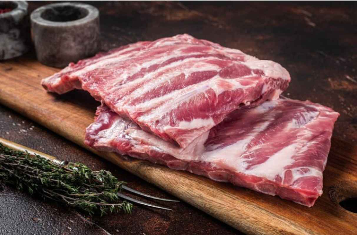 Promo Iga Babi Murni Spesial DAGING TEBAL - Pork Ribs - 1kg di Seller ...