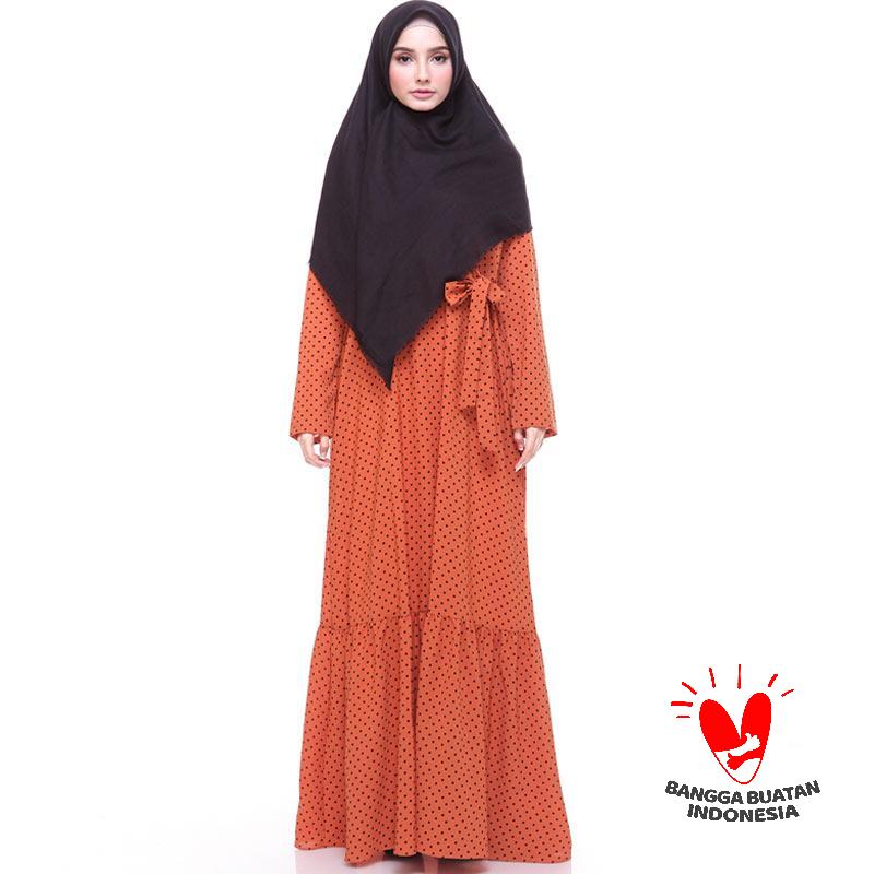 Jual KIVITZ Dania Polka Dress Muslimah Online Juli 2020