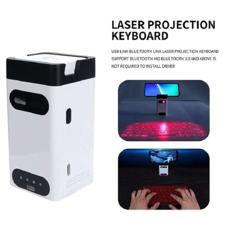 Jual M1 Virtual Laser Keyboard Wireless Projection Fingerboard