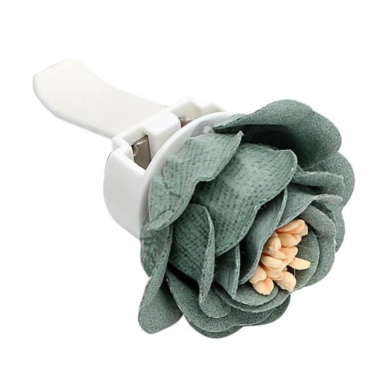 Promo Parfum / Pewangi Mobil Colok AC / Vent Car Perfume Model Bunga - Hijau Diskon 48% di