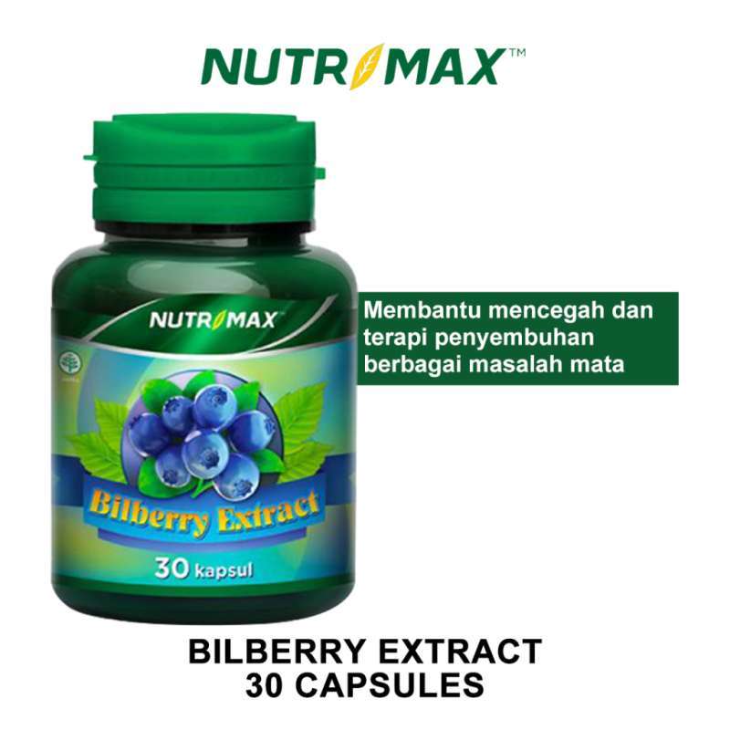 Promo NUTRIMAX BILBERRY EXTRACT VITAMIN MATA MINUS / KATARAK / RABUN