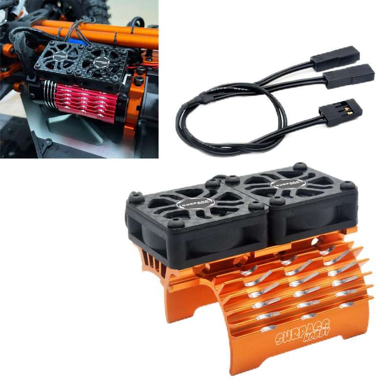 Promo RC Brushless Motor Cooling Fan 8.4V/27000 RPM for 18 Scale RC Model Car Replacement Part