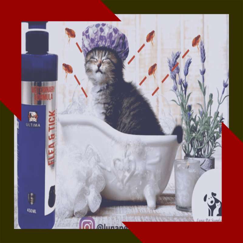 Promo Cat Shampoo Kutu,Nyamuk,Flea & Tick Veterinary Formula 450 Ml Ultima Diskon 5 di Seller