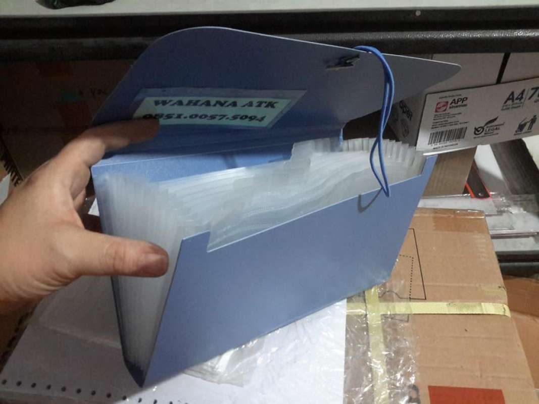 Jual Map Harmonika / Expanding File Giro / Dompet Kolektor Hitam di