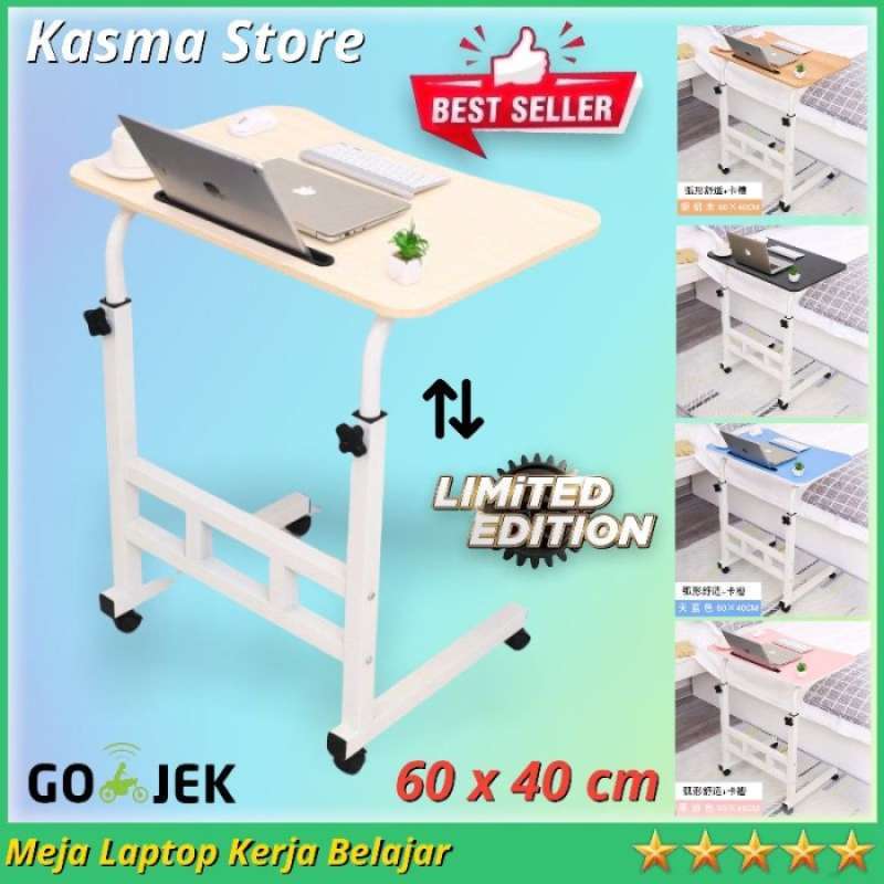 Jual MEJA LAPTOP RODA STANDING DESK ADJUSTABLE MEJA LAPTOP LIPAT ...