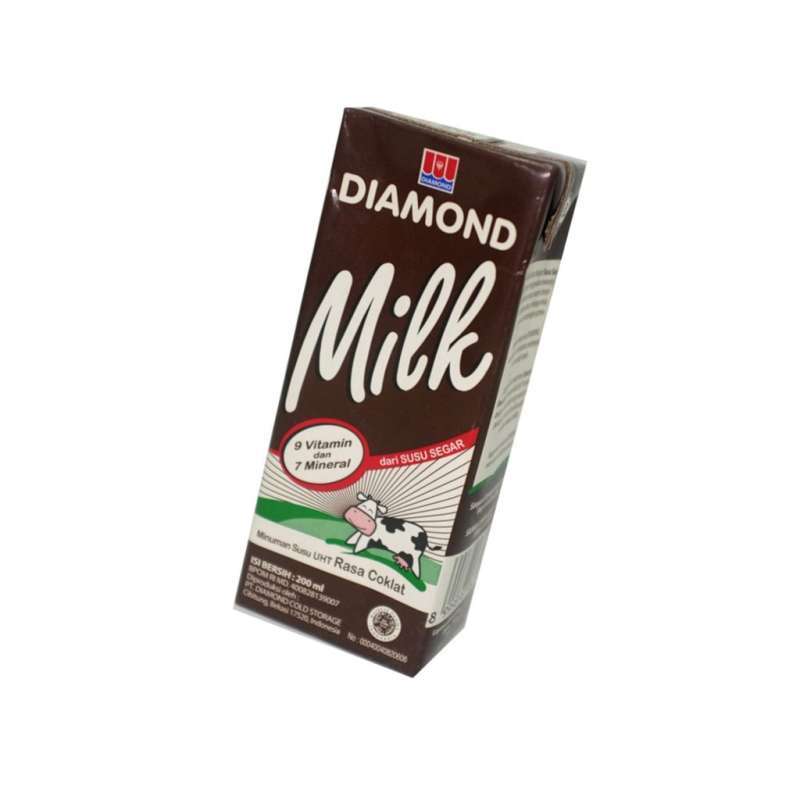Jual Susu Kotak Diamond UHT Chocolate 200 ml per Karton isi 24pcs di