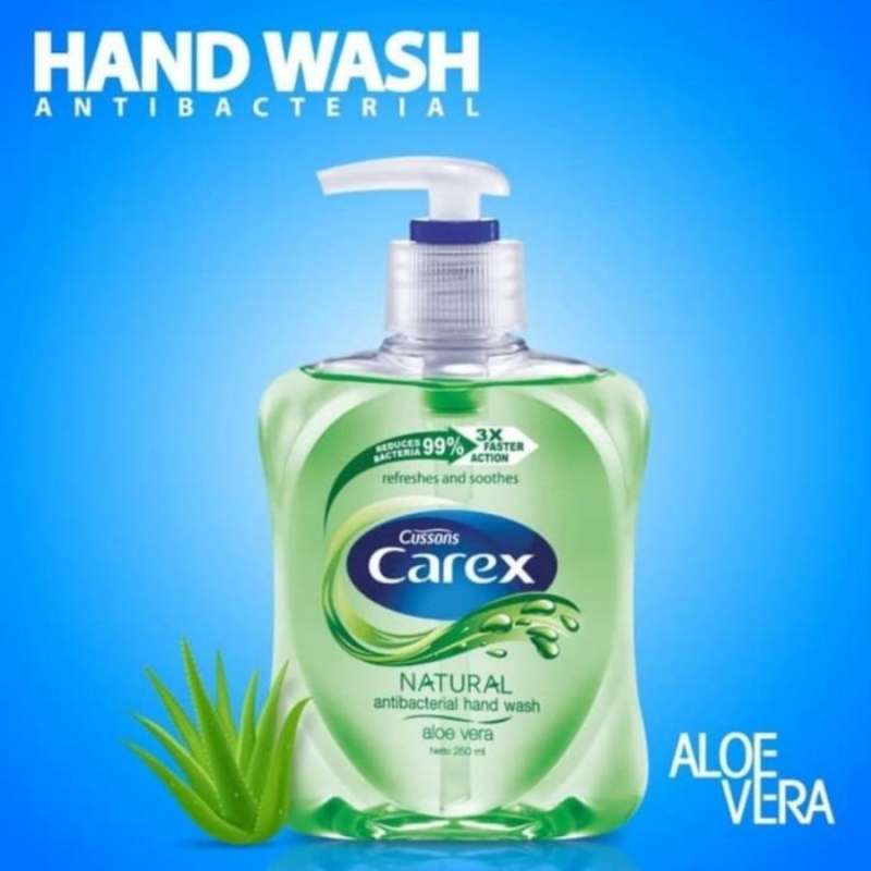 Jual carex hand wash aloe vera pump 250ml sabun cuci tangan di Seller