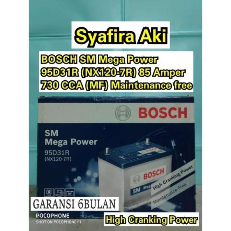 Jual Aki Mobil Ford Everest Diesel 95D31R / NX120-7R BOSCH Aki kering