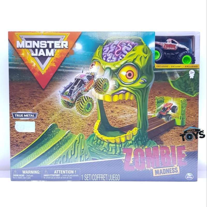 Jual Monster Jam Zombie Madness Playset with Exclusive 164 Scale Truck