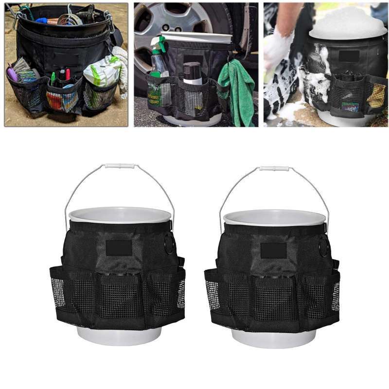 Promo 2 Count Automotive Car Wash Bucket Tool Organizer for 5 Gallon