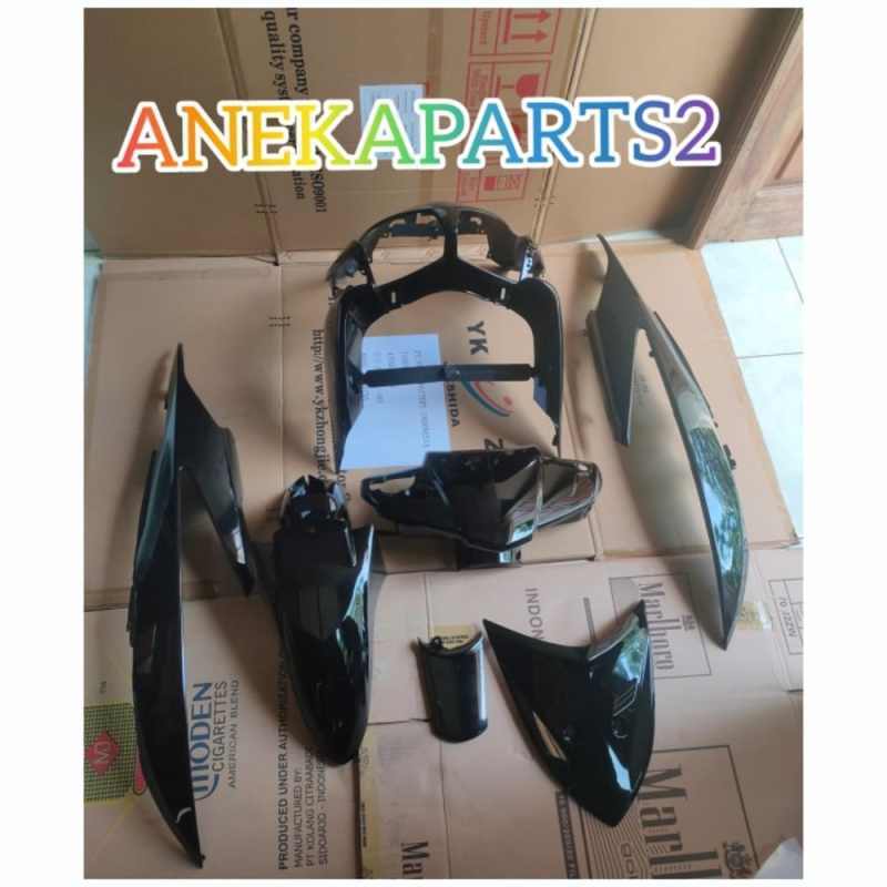 Jual Body Halus Full Set Vario 110 Karbu/Vario Lama Hitam Polos Kode 028 di Seller Bintang Utama