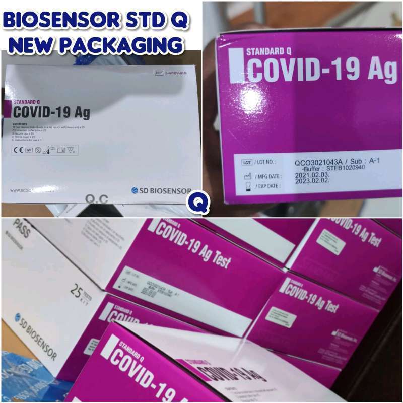 Jual Standar Biosensor Q Swab Antigen Test 25pcs Kemenkes AKL Ori Resmi