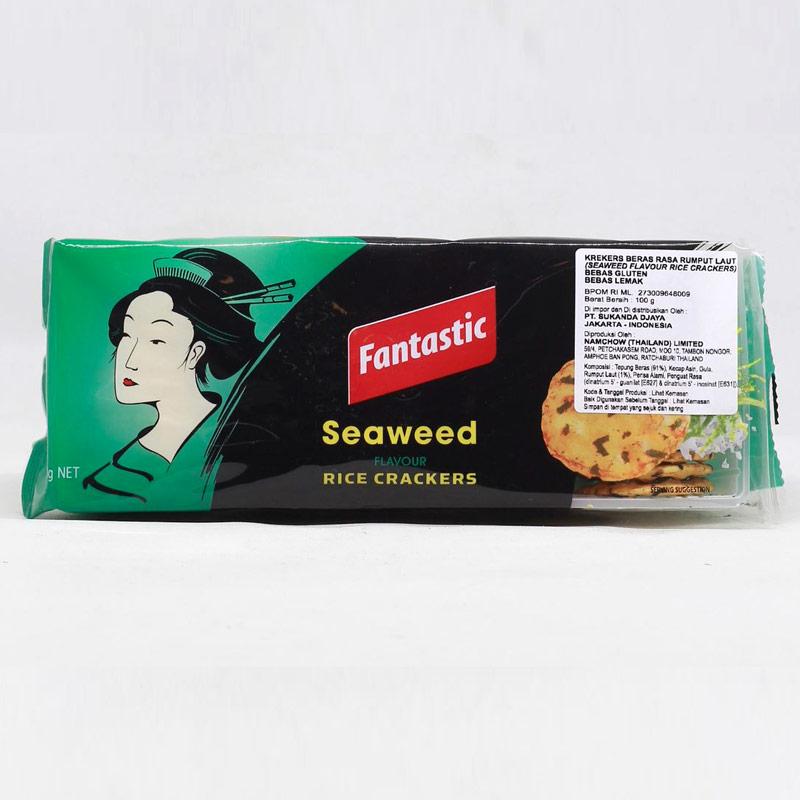 Jual FANTASTIC RICE CRACKERS SEAWEED 100GR 1 PCS di Seller Lottemart