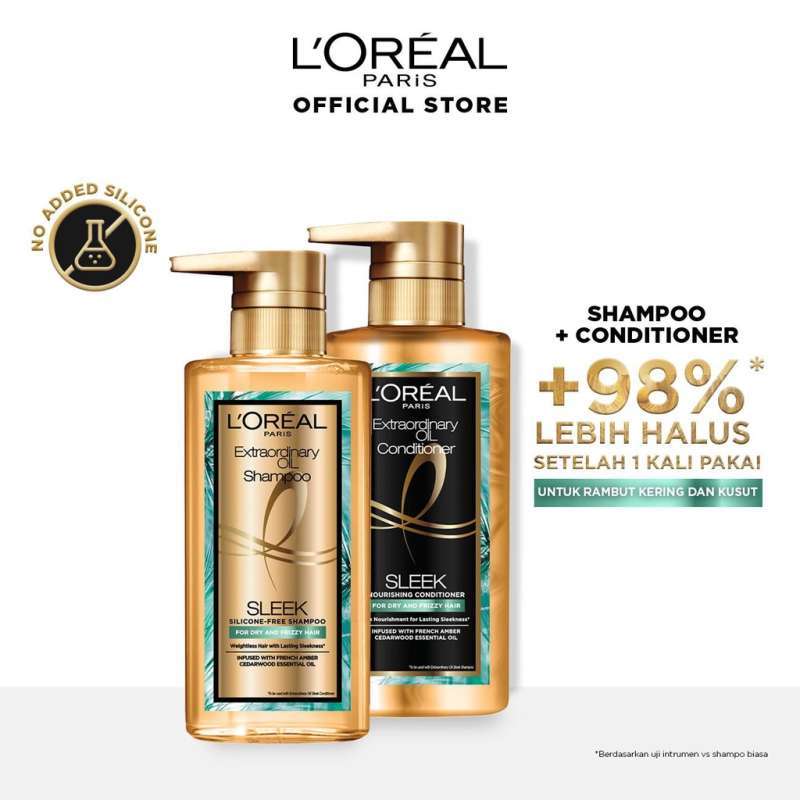 Jual L'OREAL PARIS EXTRAORDINARY OIL PREMIUM SHAMPOO + CONDITIONER