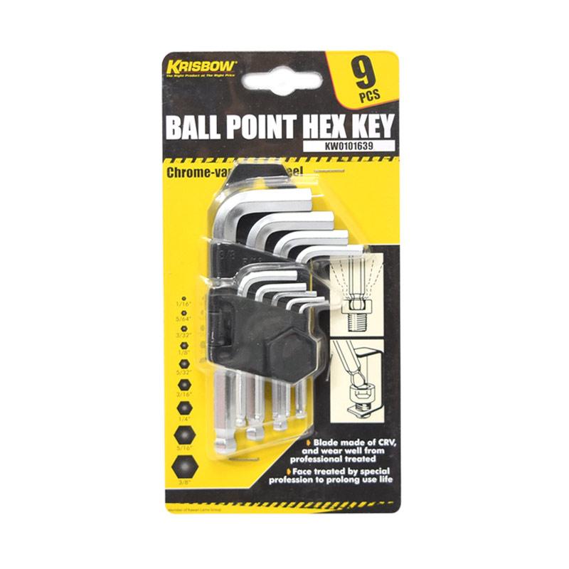 Jual Krisbow Ballpoint Hex Keys Kunci L 1 16 3 8 Inch 9 Pcs Di jual-krisbow-ballpoint-hex-keys-kunci-l-1-16-3-8-inch-9-pcs-di