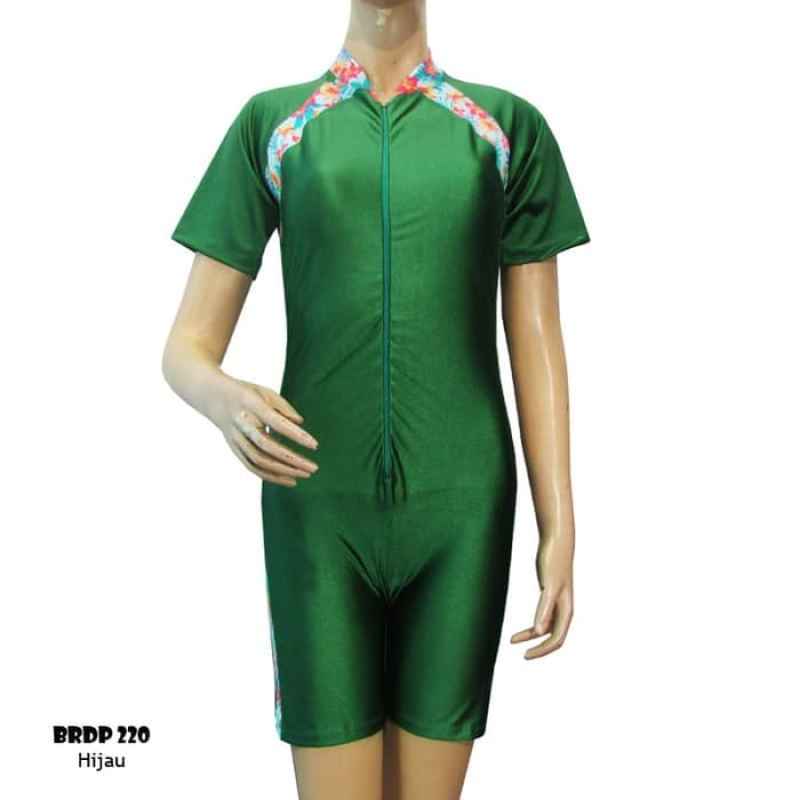 Jual Baju Renang Remaja & Dewasa Model Diving Pendek Lis Motif Bunga