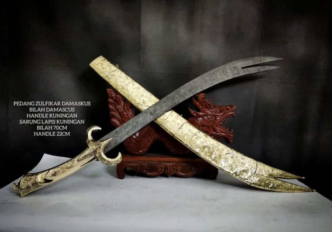 Jual Pedang Zulfikar Damaskus Full Brasss Di Seller Sakhi Shopp ...